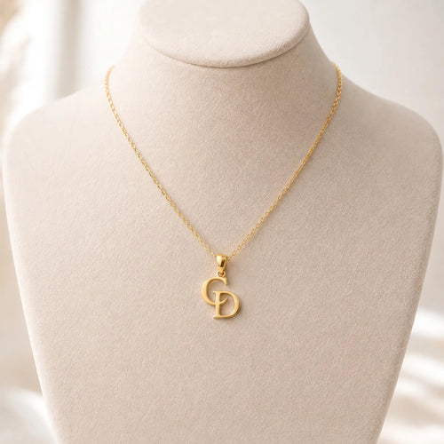 Clara - Collar Personalizado Minimalista con Monograma de Inicial