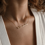 Personalized Script Name Necklace-Necklaces-Aureza