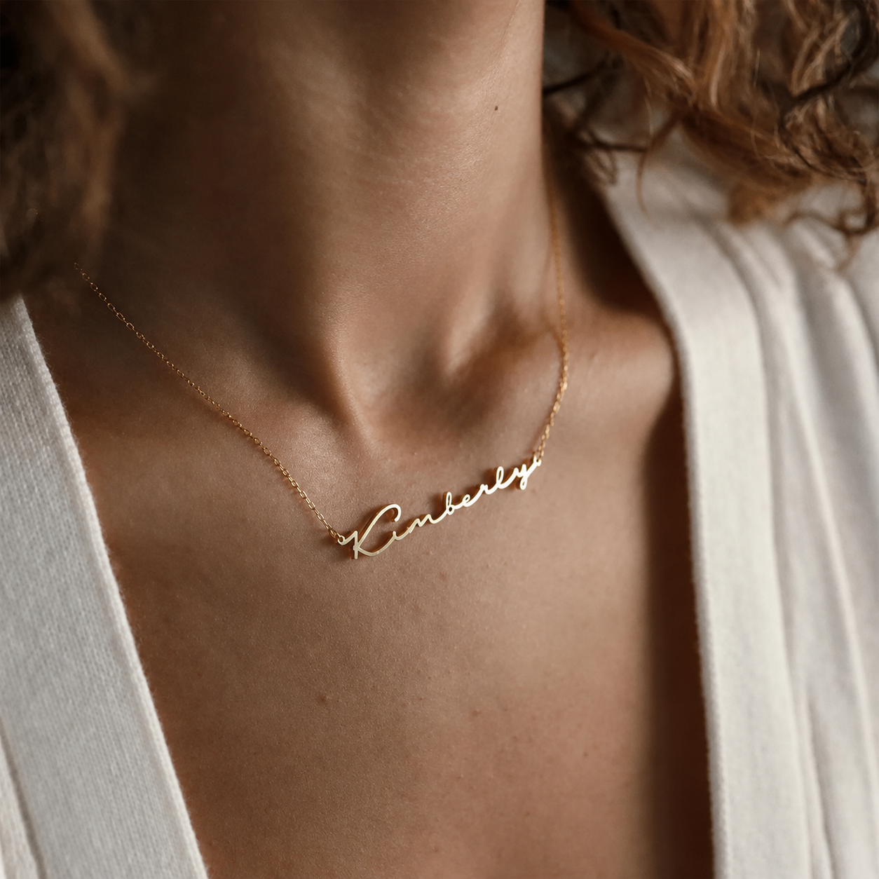 Personalized Script Name Necklace-Necklaces-Aureza