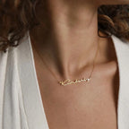 Personalized Script Name Necklace-Necklaces-Aureza
