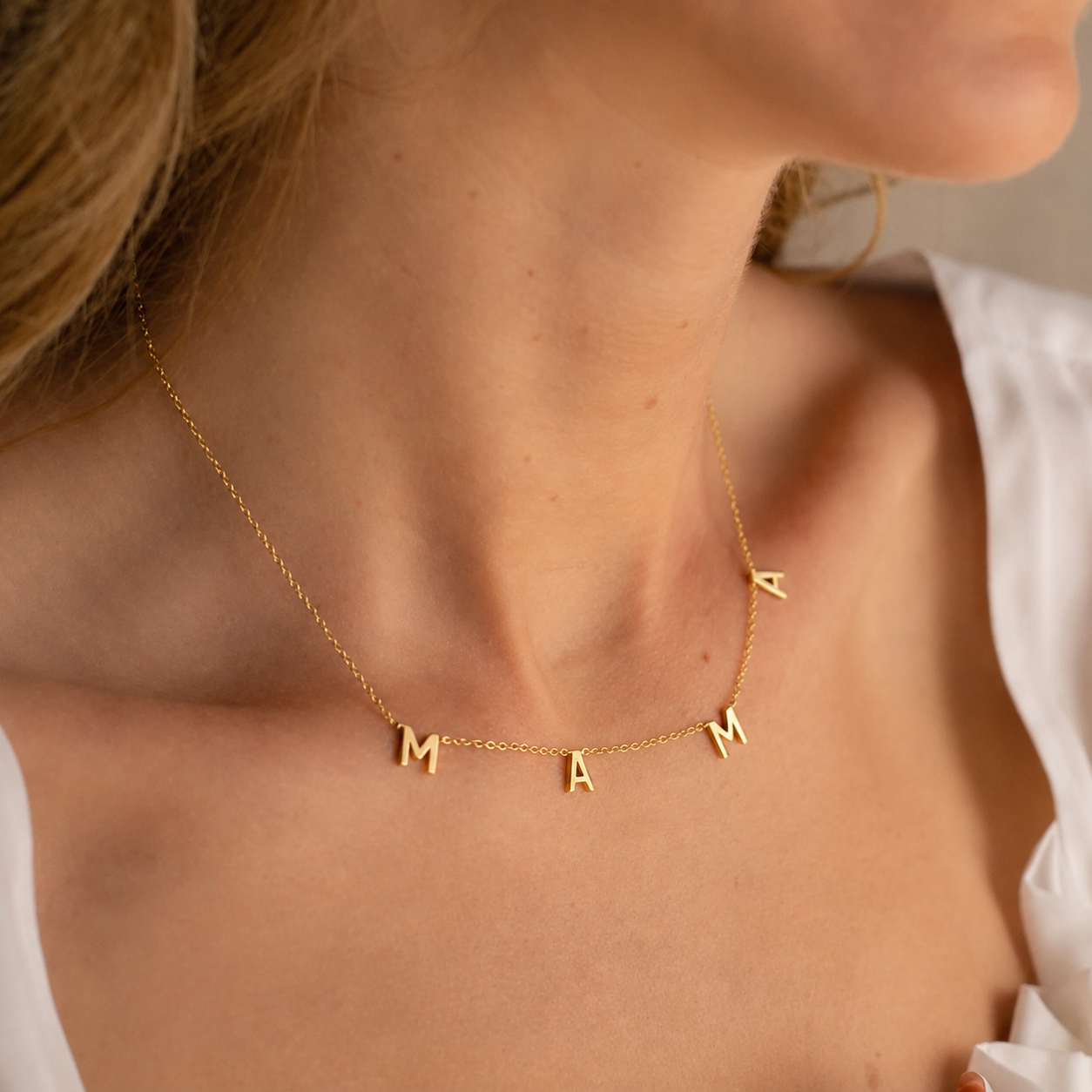 Personalized Letter Name Necklace-Necklaces-Aureza