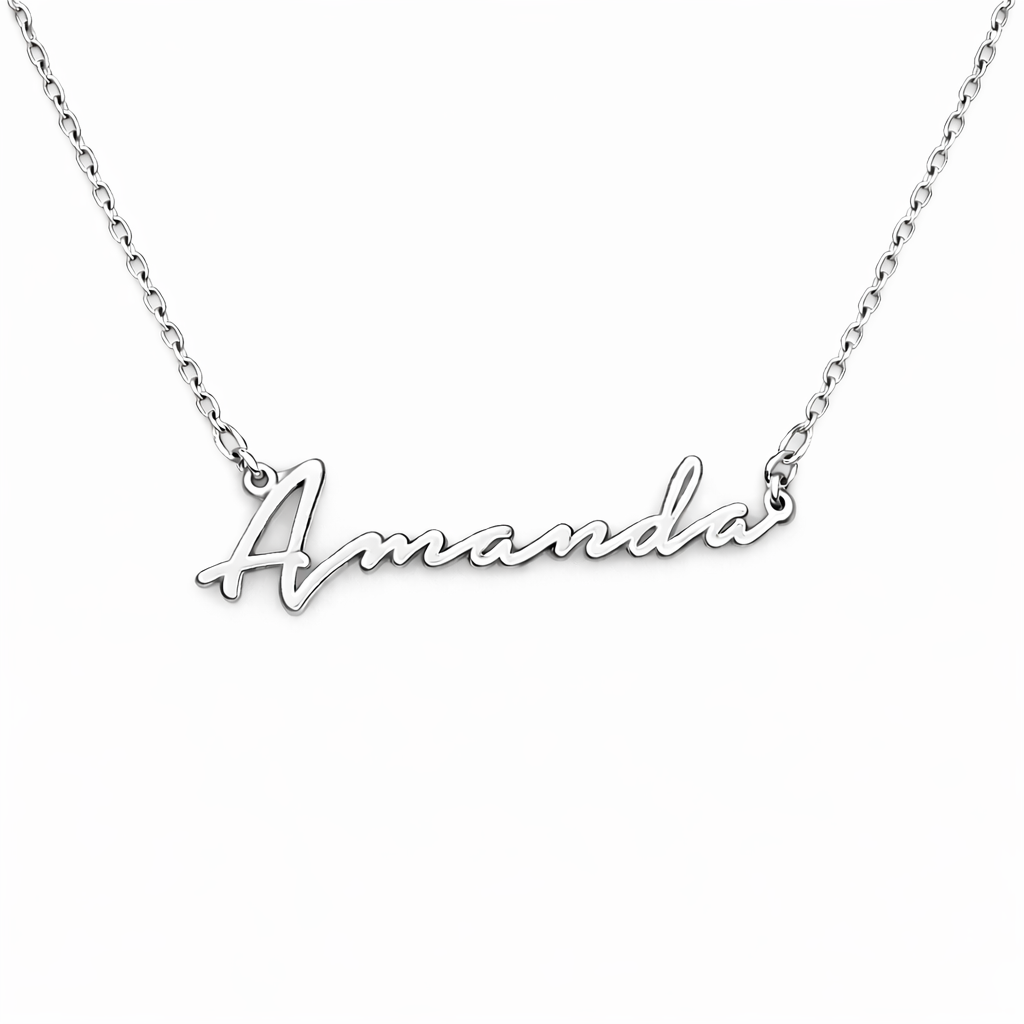 Personalized Script Name Necklace-Necklaces-Aureza