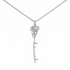 Personalized Floral Name Necklace-Necklaces-Aureza