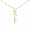 Personalized Cross Name Necklace-Necklaces-Aureza