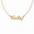 Personalized Pearl Name Necklace-Necklaces-Aureza