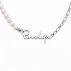 Personalized Pearl Name Necklace-Necklaces-Aureza