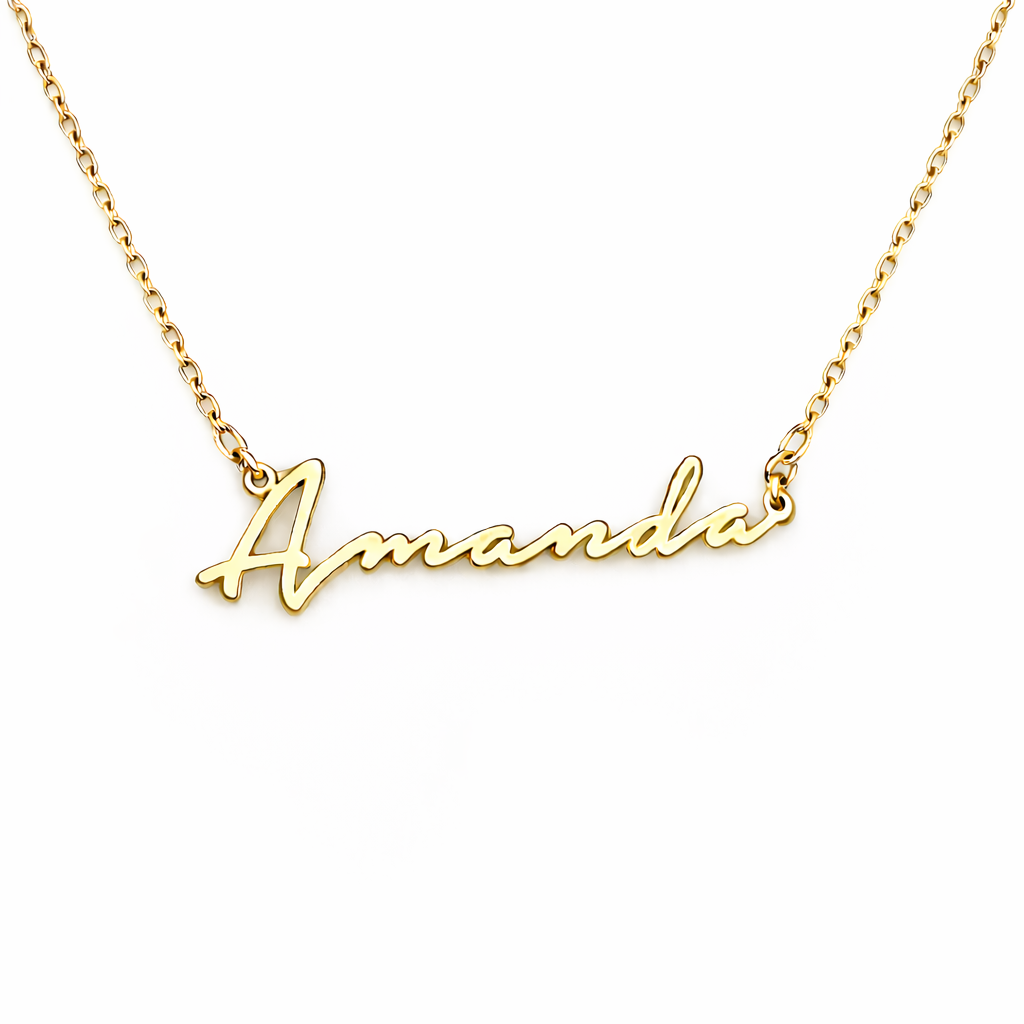 Personalized Script Name Necklace-Necklaces-Aureza