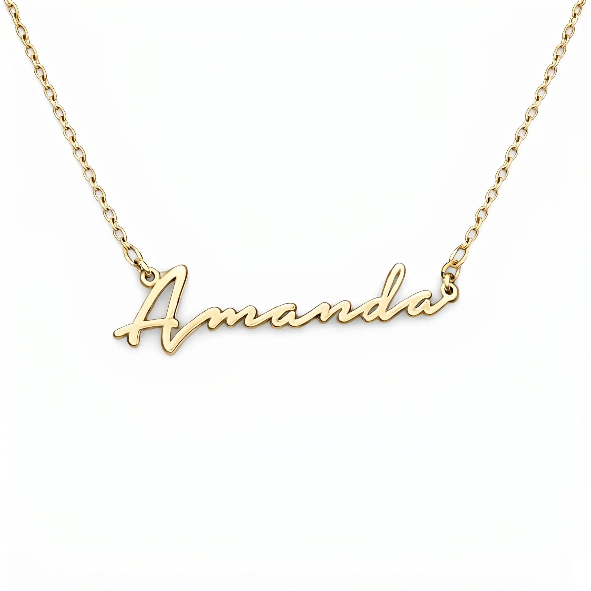 Amanda - Personalized Script Name Necklace