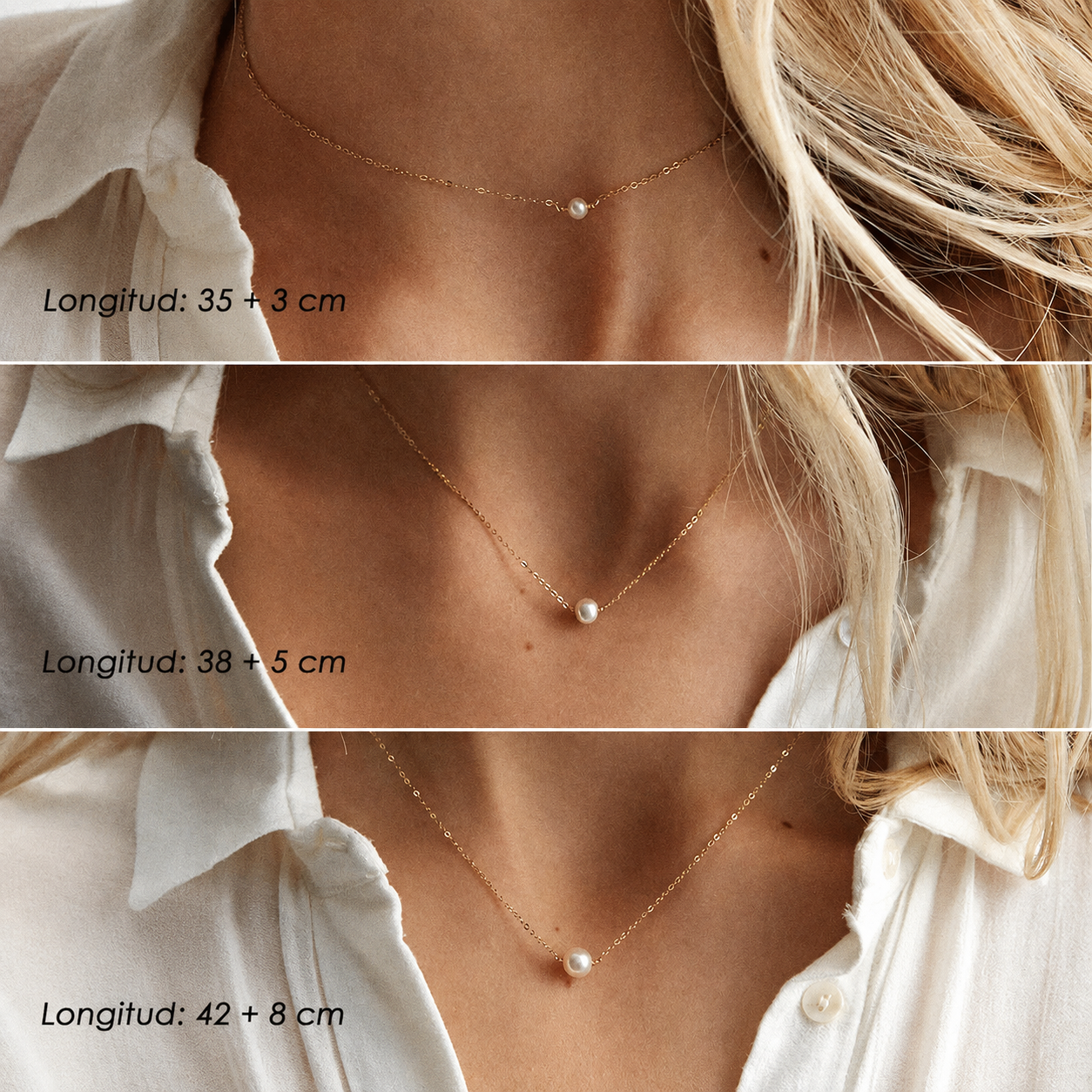 Minimalist Pearl Necklace-Necklaces-Aureza