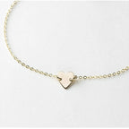 Minimalist Heart Chain Bracelet-Bracelets-Aureza