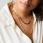 Minimalist Paperclip Chain Necklace-Necklaces-Aureza