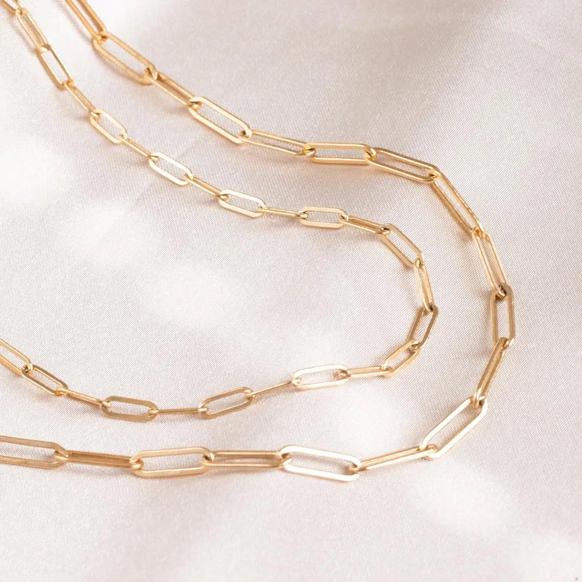 Minimalist Paperclip Chain Necklace-Necklaces-Aureza