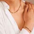 Minimalist Paperclip Chain Necklace-Necklaces-Aureza