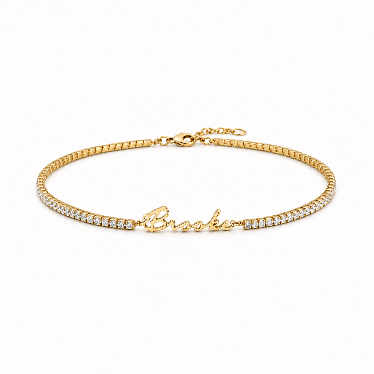 Personalized Crystal Name Bracelet-Bracelet-Aureza