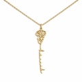 Personalized Floral Name Necklace-Necklaces-Aureza
