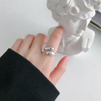 Minimalist Molten Open Ring-Rings-Aureza