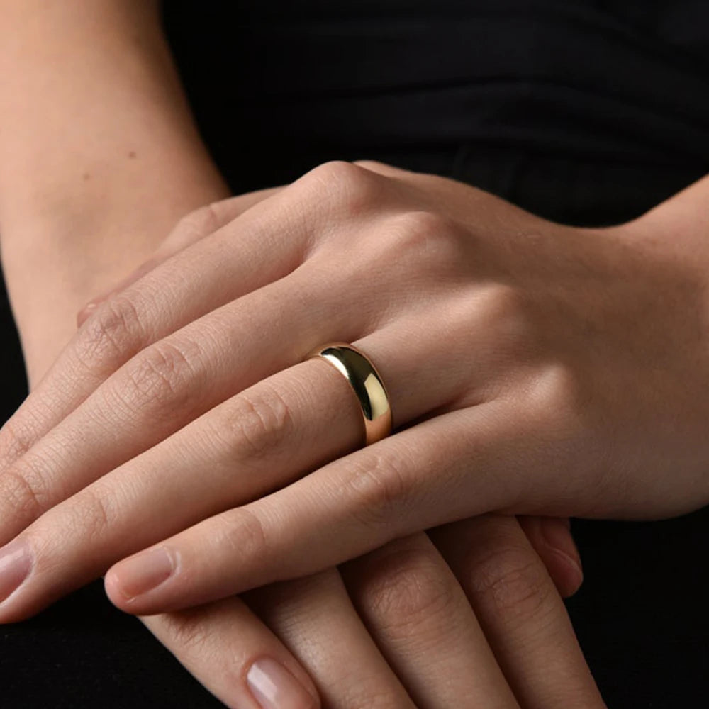Minimalist Band Ring-Rings-Aureza