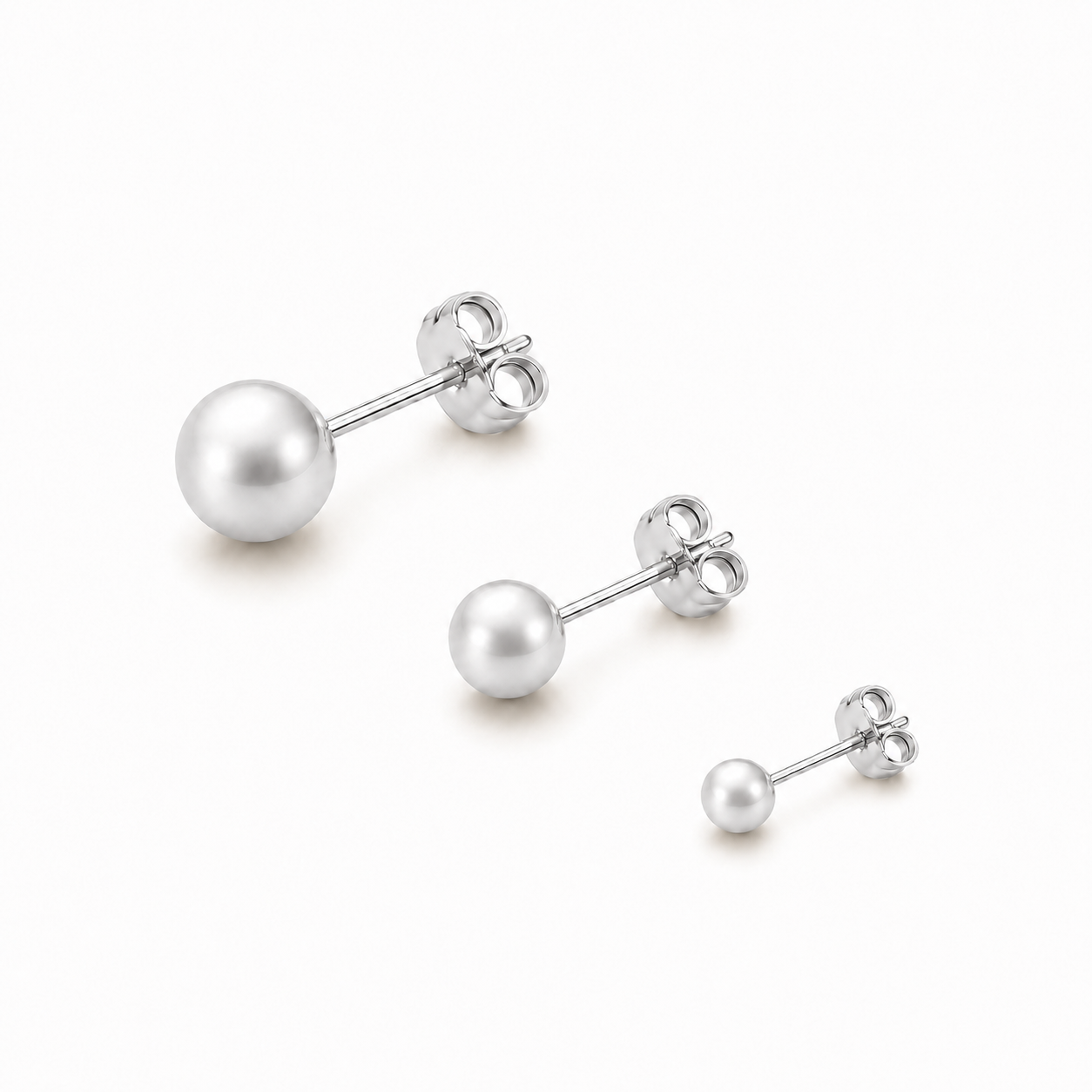 Ball Stud Earrings-Earrings-Aureza