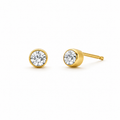 Minimalist Crystal Stud Earrings-Earrings-Aureza
