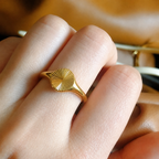 Sunburst Signet Ring-Rings-Aureza