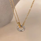 Interlocking Circle Necklace-Necklaces-Aureza