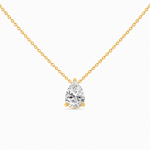 Birthstone Teardrop Pendant Necklace-Necklaces-Aureza