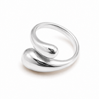 Minimalist Molten Open Ring-Rings-Aureza