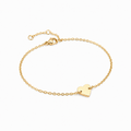 Minimalist Heart Chain Bracelet-Bracelets-Aureza