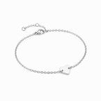 Minimalist Heart Chain Bracelet-Bracelets-Aureza