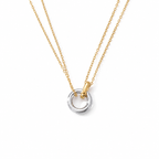 Interlocking Circle Necklace-Necklaces-Aureza