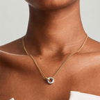 Interlocking Circle Necklace-Necklaces-Aureza