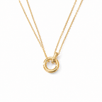 Interlocking Circle Necklace-Necklaces-Aureza