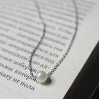 Minimalist Pearl Necklace-Necklaces-Aureza