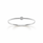 Minimalist Birthstone Ring-Rings-Aureza