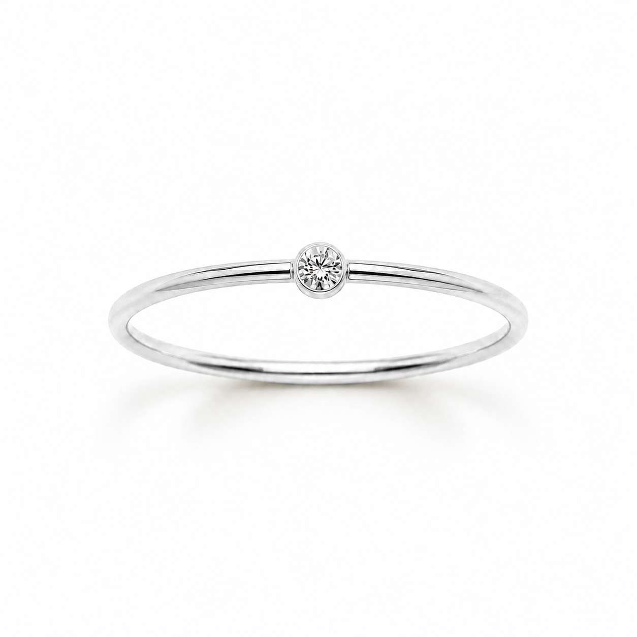 Minimalist Birthstone Ring-Rings-Aureza