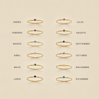 Minimalist Birthstone Ring-Rings-Aureza