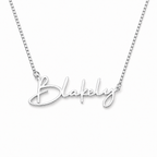 Collar con nombre personalizado en estilo cursiva