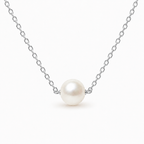 Minimalist Pearl Necklace-Necklaces-Aureza