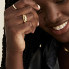 Twisted Dome Ring-Rings-Aureza