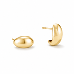 Minimalist Dome Stud Earrings-Earrings-Aureza