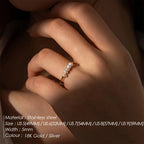 Minimalist Freshwater Pearl Beaded Ring-Rings-Aureza