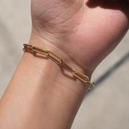 Minimalist Paperclip Chain Bracelet-Bracelets-Aureza