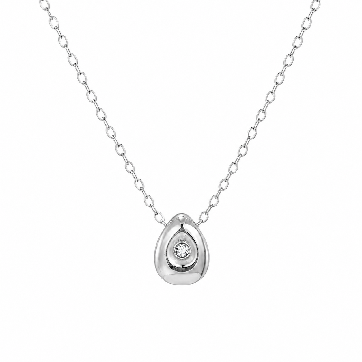 Minimalist Teardrop Pendant Necklace-Necklaces-Aureza