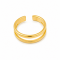 Minimalist Double Band Ring-Rings-Aureza