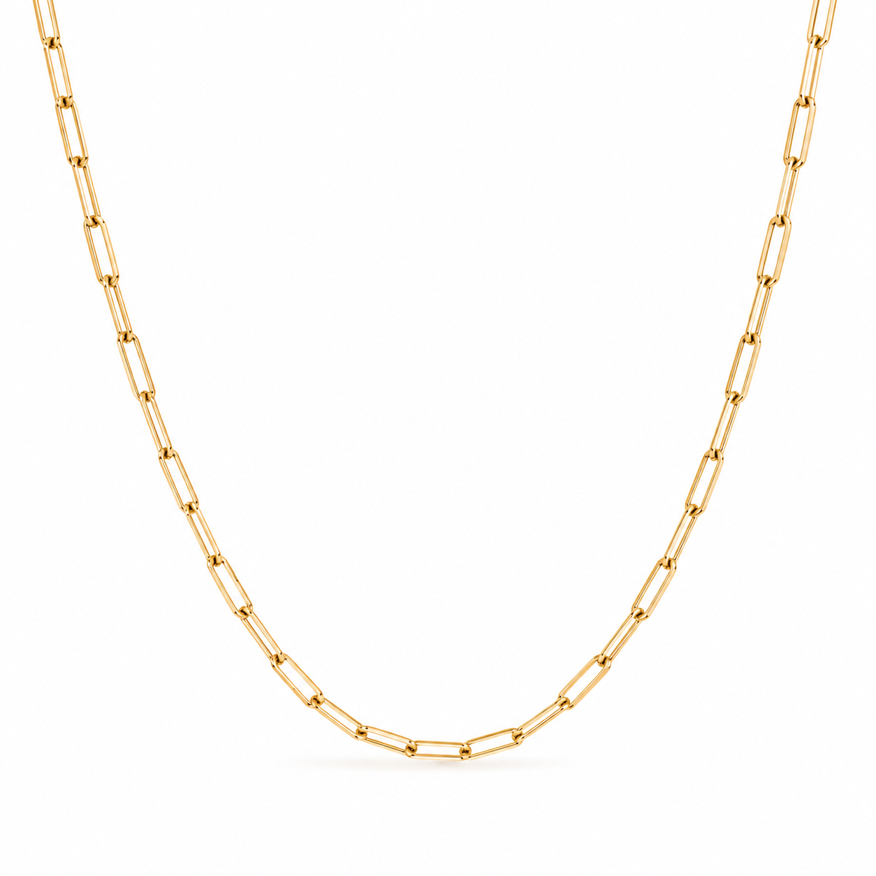Minimalist Paperclip Chain Necklace-Necklaces-Aureza