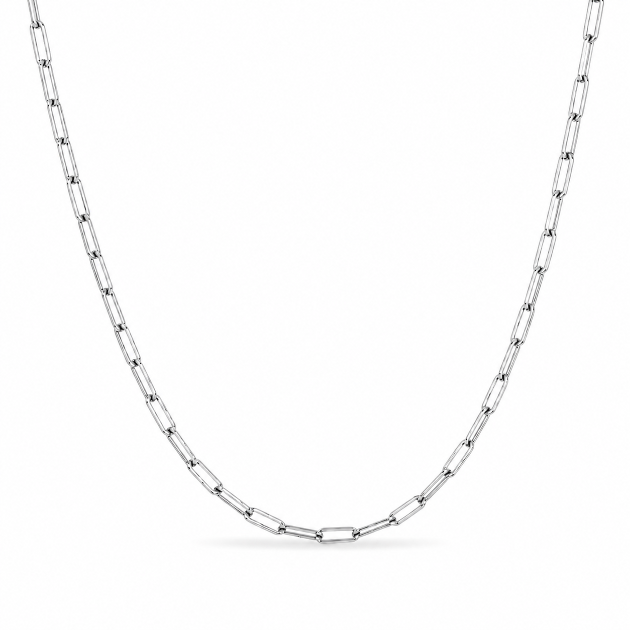 Minimalist Paperclip Chain Necklace-Necklaces-Aureza