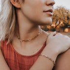 Minimalist Paperclip Chain Bracelet-Bracelets-Aureza