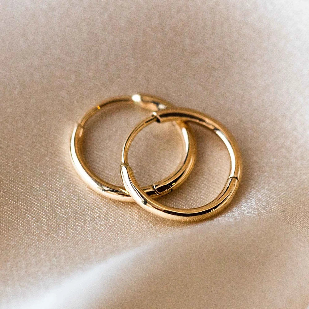 Classic Hoop Earrings-Earrings-Aureza