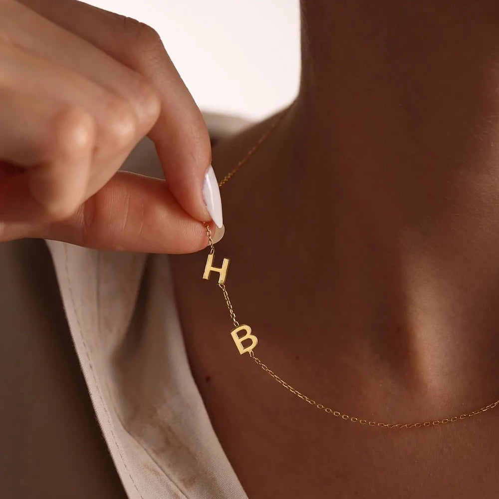Personalized Letter Chain Necklace-Necklaces-Aureza