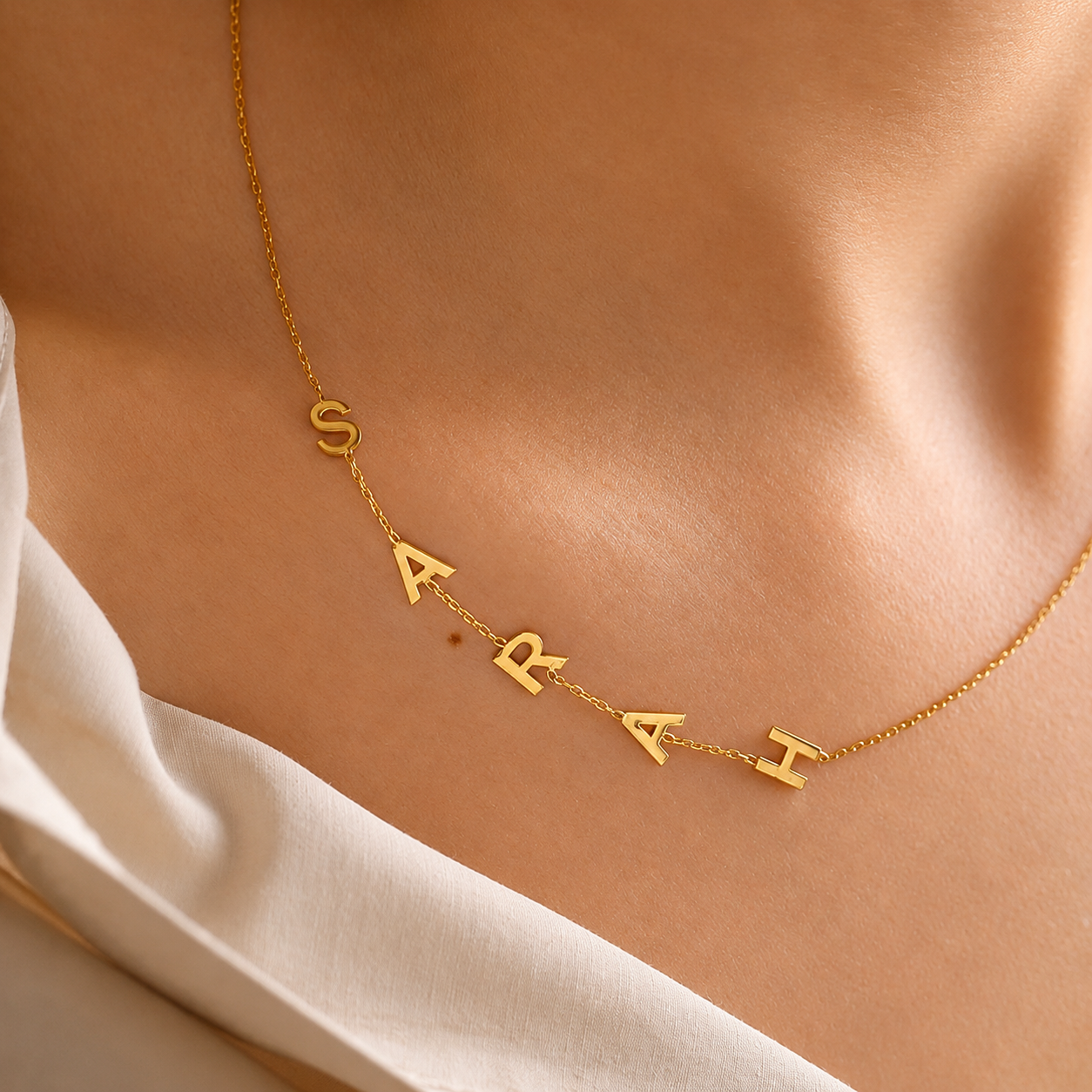 Personalized Letter Chain Necklace-Necklaces-Aureza